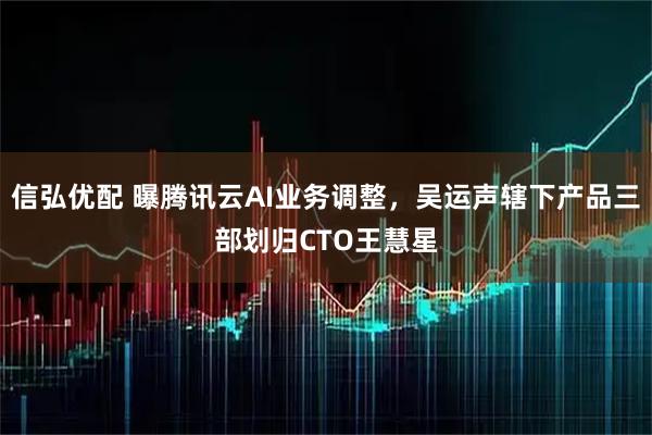 信弘优配 曝腾讯云AI业务调整，吴运声辖下产品三部划归CTO王慧星